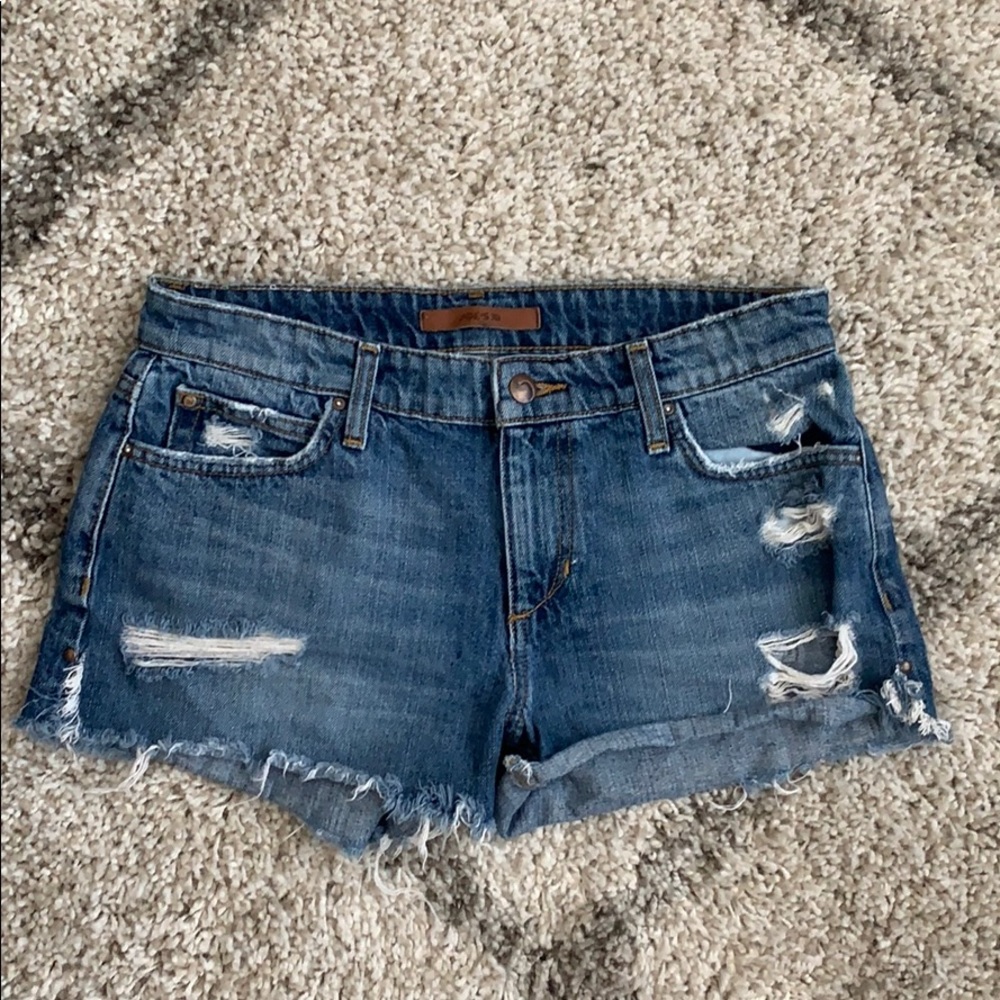 Joe’s Jeans Midrise Distressed Shorts